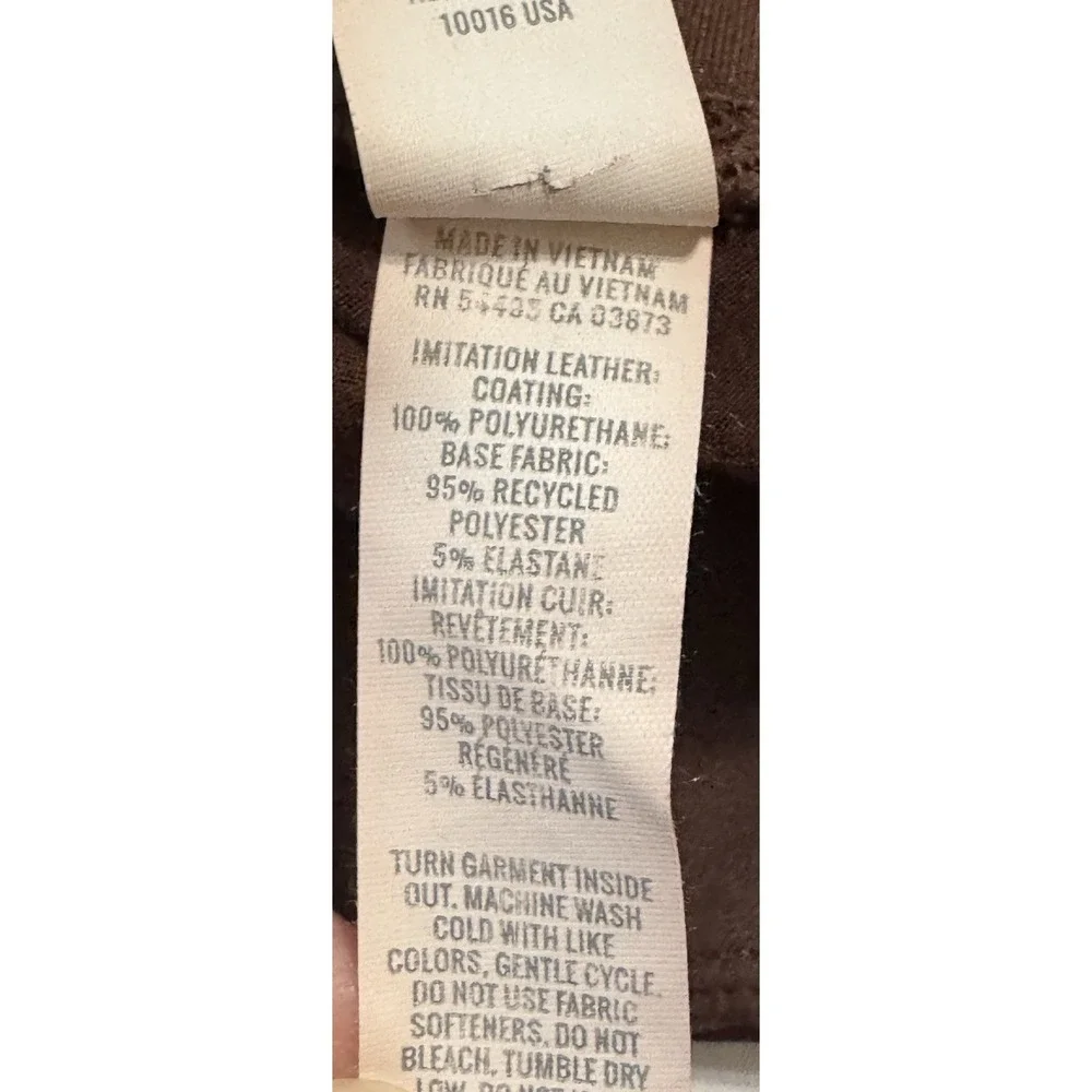 OFFLINE BY AERIE REAL LUXE FAUX LEATHER LEGGING Dark Maple M Granola‎ Girl